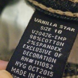 Vanilla Star Pants - Vanilla Star Straight Leg Slim size 18 Jeans Vanilla Star Pants - Vanilla Star Straight Leg Slim size 18 Jeans